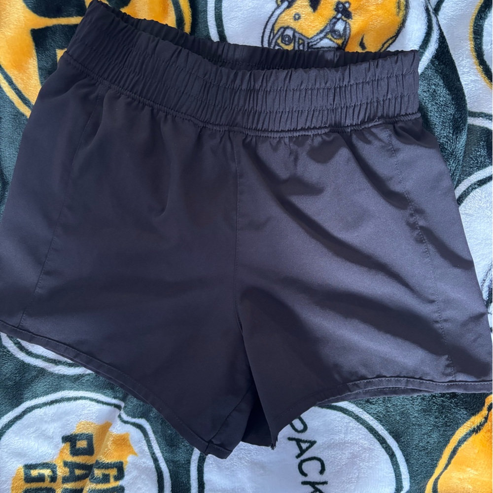 Girl's 90 Degree By Reflex Black Athletic Shorts